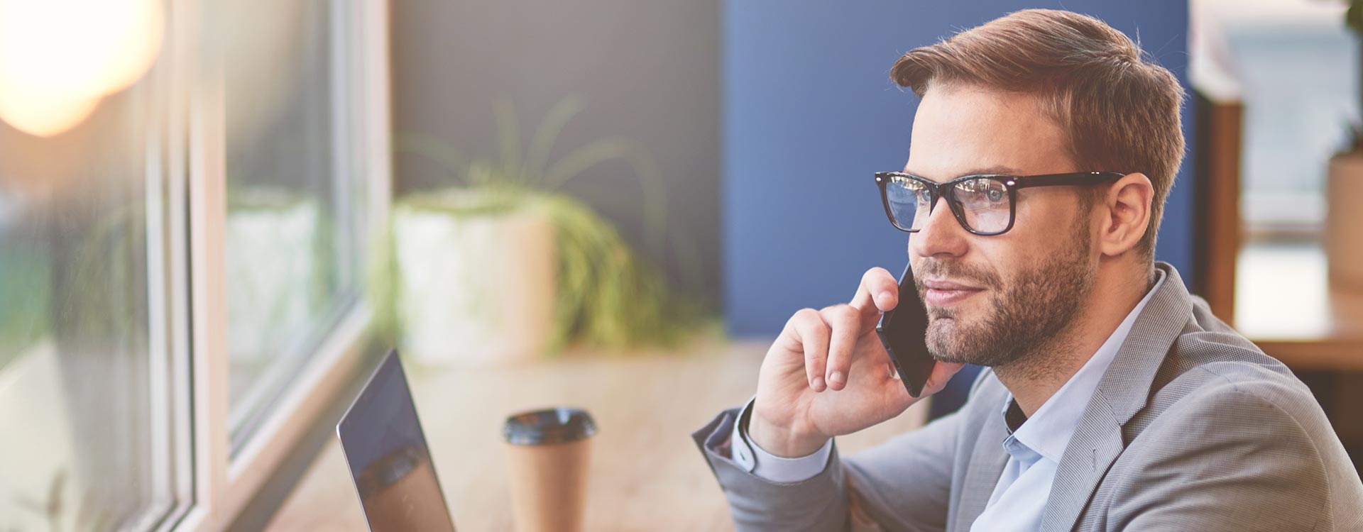 man talking on a phone